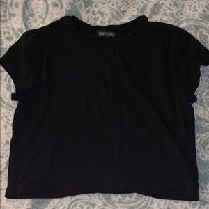 Black Cropped Tee
